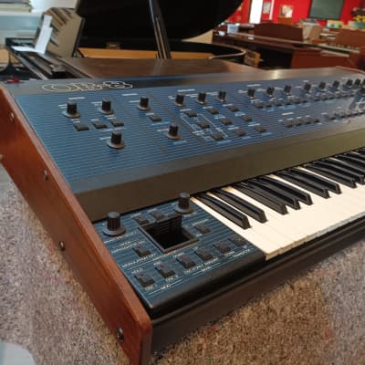 Oberheim OB-8 61-Key 8-Voice Synthesizer 1983 - Blue with Wood Sides