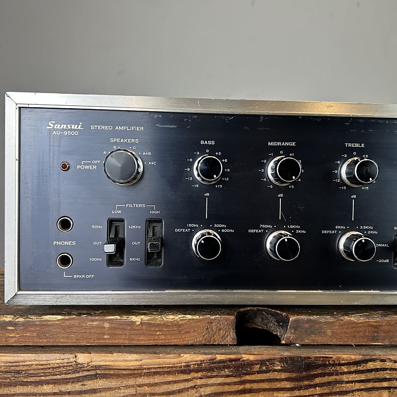 Sansui AU-9500 1975 - Integrated Amp Black/silver | Reverb