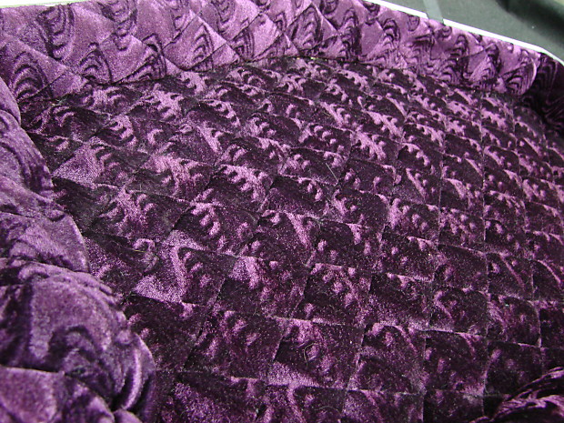 Coffin guitar case hot sale purple