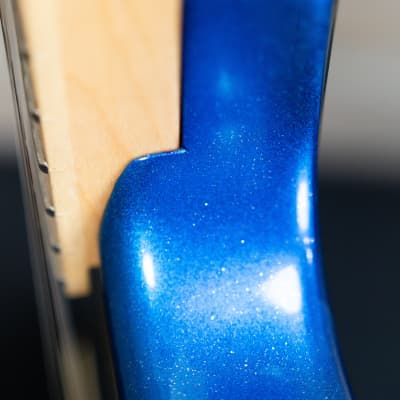 Kramer Baretta "Hot Rod" Electric Guitar  - Blue Sparkle Flames (9014-BO) image 14
