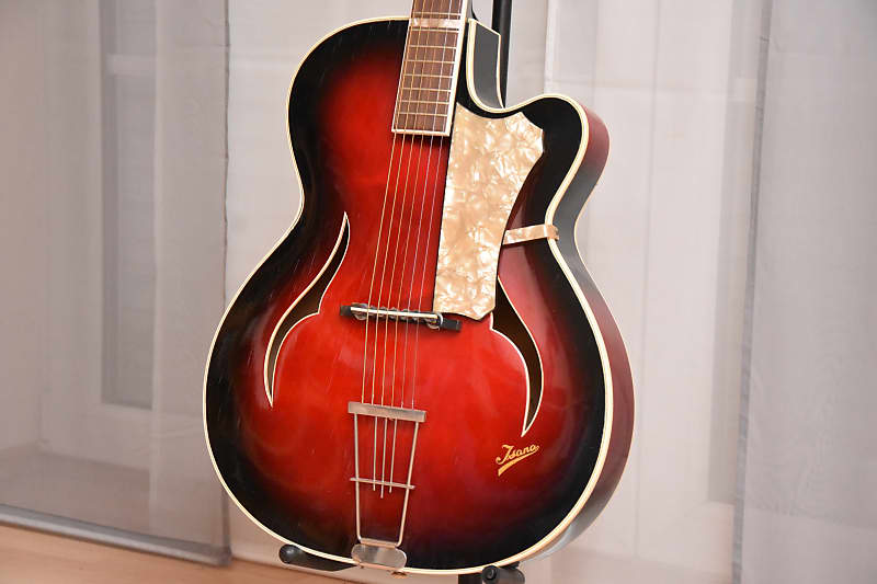 Isana Elvis Model – 1950s German Vintage Archtop Jazz Guitar / Gitarre by Josef Sander image 1