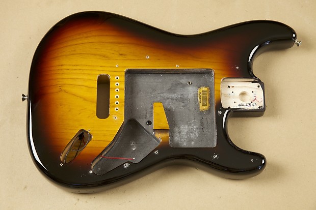 Fender Active Stratocaster BODY w battery box 2012 Sunburst Reverb Brazil