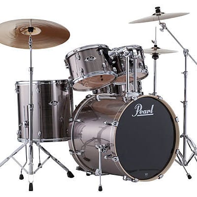 Pearl EX725SPC Export Drum Kit, 5-Piece, Smokey Chrome image 2