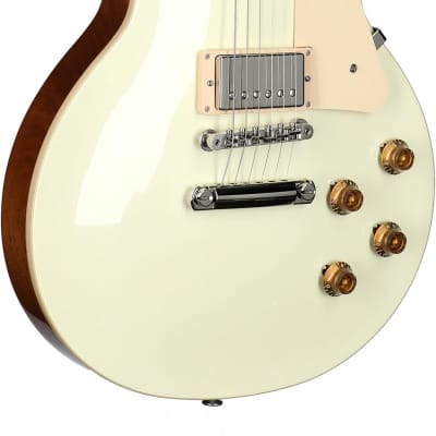 Gibson Les Paul Standard 50s Custom Color Electric Guitar, Plain Top (with Case), Classic White image 3