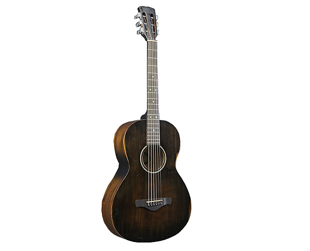 Ibanez AVN6 Artwood Vintage Parlor Acoustic Guitar Distressed Tobacco