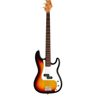 Austin APB200 Electric Bass Guitar Sunburst image 2