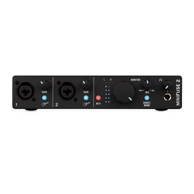 Arturia MiniFuse 2 Audio Portable Interface, USB Compatible with Midi keyboard and Controller Bundle with 3.5-Inch Monitor (Pair) and 6-Feet 1/4 TRS Cables (4 Items) image 2