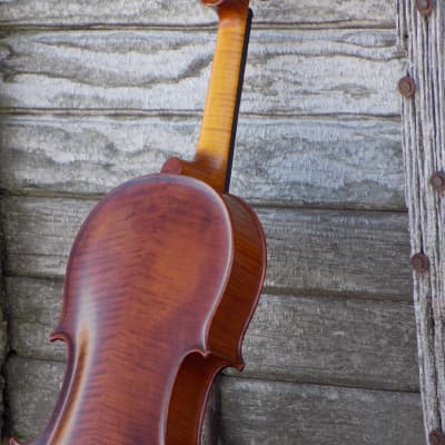 Professional Violin, Antique Dark Brown Varnish, Handmade in Kansas USA by Colton Mulder, Crow Creek Fiddles 2023 image 18