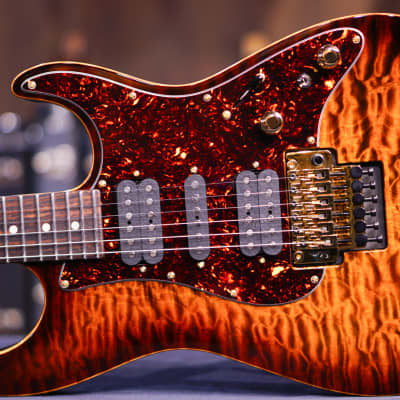 Tom Anderson Drop top classic 2023 - tiger eye burst for sale