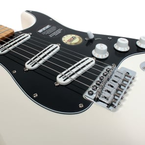920D Fender Standard Strat Mod DiMarzio Billy Corgan AWT/BK w/Case image 4