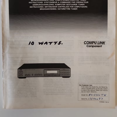 JVC FX-535L Tuner Separates 1970s - Dark Grey - Vintage image 11