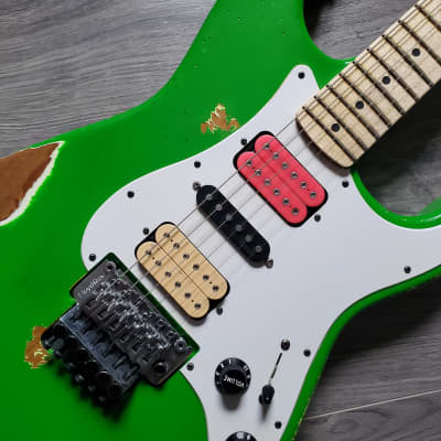 Charvel Masterbuilt Steve Vai Green Meanie | Reverb
