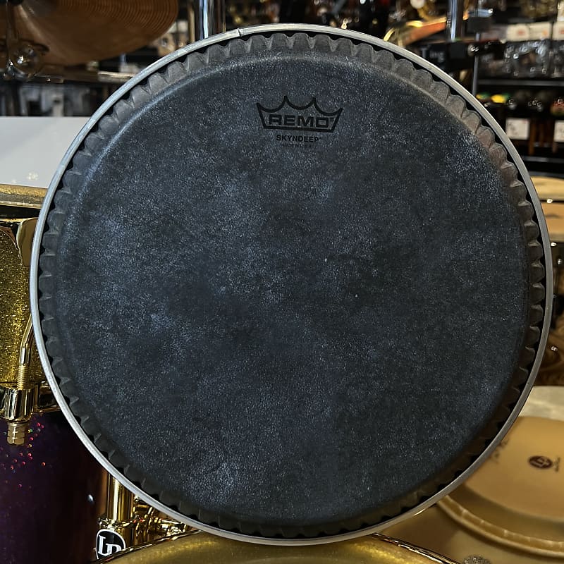 Remo Skyndeep 11 3 4 Conga Head for LP Original Fiberglass Series in Black Calfskin Reverb Canada