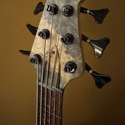 Muckelroy HMC Fretless 6 String 2014 - Buckeye Burl image 8