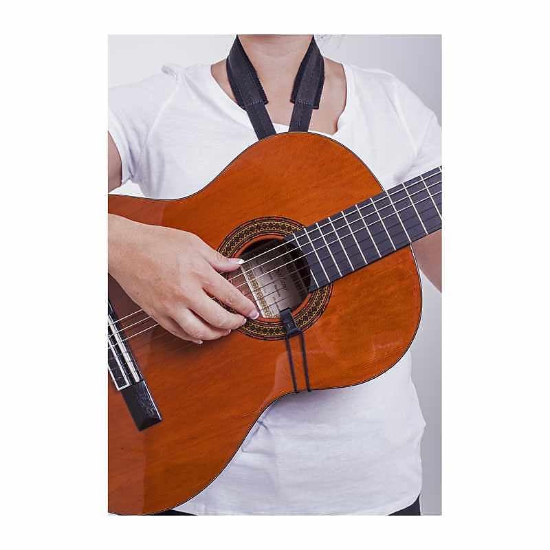GCL Sangle rosace doublée coton pour guitare classique ou folk