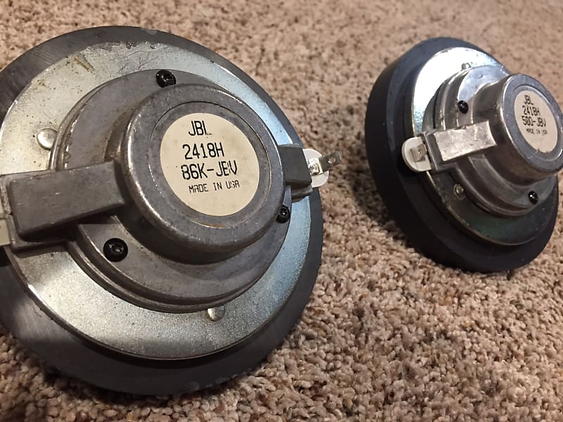 シリアル連番 JBL 2418H ドライバーユニットペア　AC2215等に シリアル連番 JBL 2418H ドライバーユニットペア AC2215等に
