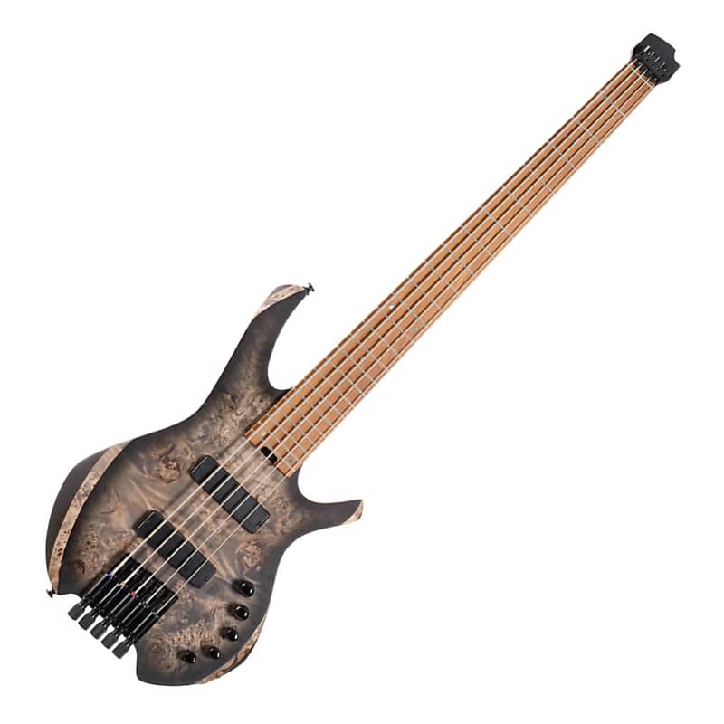 Cort Space 5, 5-String Headless Bass, Star Dust Black image 1