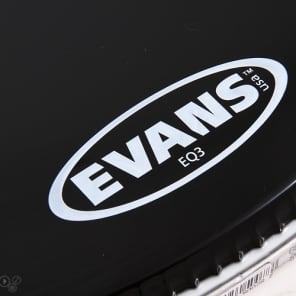 Evans EQ3 Resonant Black Bass Drumhead - 22 inch - With Port Hole image 3