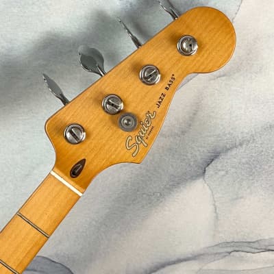 Squier 40th Anniversary Loaded Jazz Bass Neck Roasted Maple with Maple Fingerboard image 1