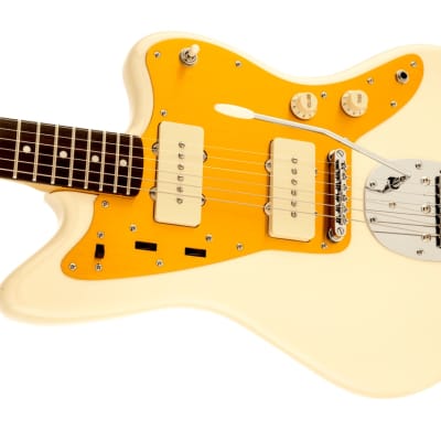 Squier - J Mascis Signature - Jazzmaster® Electric Guitar - Laurel Fingerboard - Vintage White w/ Gold Anodized Pickguard image 8