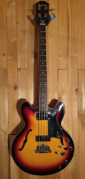1998 Epiphone by Gibson Rivoli II Vintage Sunburst Bass Eb