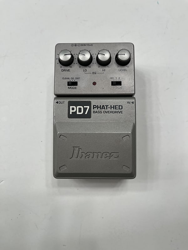 Ibanez PD7 Tone-Lok Phat Hed Bass Overdrive Vintage Guitar Effect Pedal
