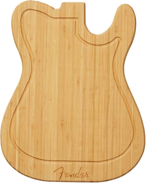 Genuine Fender Telecaster Bamboo Wood Kitchen Cutting Board #0094033000 image 1