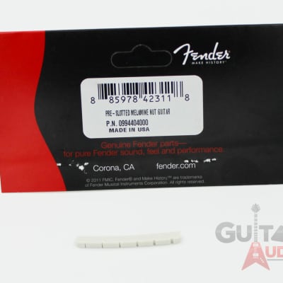 Genuine Fender Melamine Stratocaster/Telecaster Strat/Tele Pre-Slotted Nut image 1