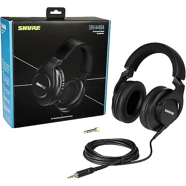 Shure SRH440A Professional Studio Headphones - Black | Reverb