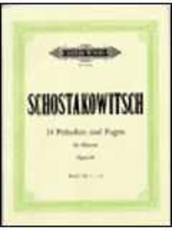 Shostakovich Preludes And Fugues Op 87 Vol 2 (13 24)