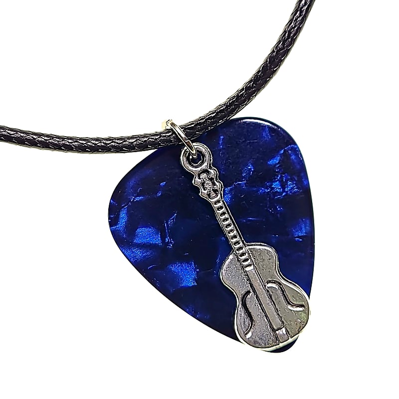 Kat's Pick Jewelry Hand Made Guitar Pick Necklace Guitar on Reverb