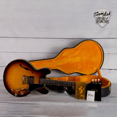 Gibson 1961 ES-335 REISSUE VOS ELECTRIC GUITAR (VINTAGE BURST) image 6