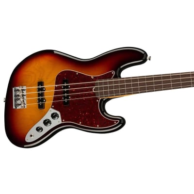 Fender American Professional II Jazz Bass Fretless Bass Guitar (3-Color Sunburst, Rosewood Fretboard(New) image 6