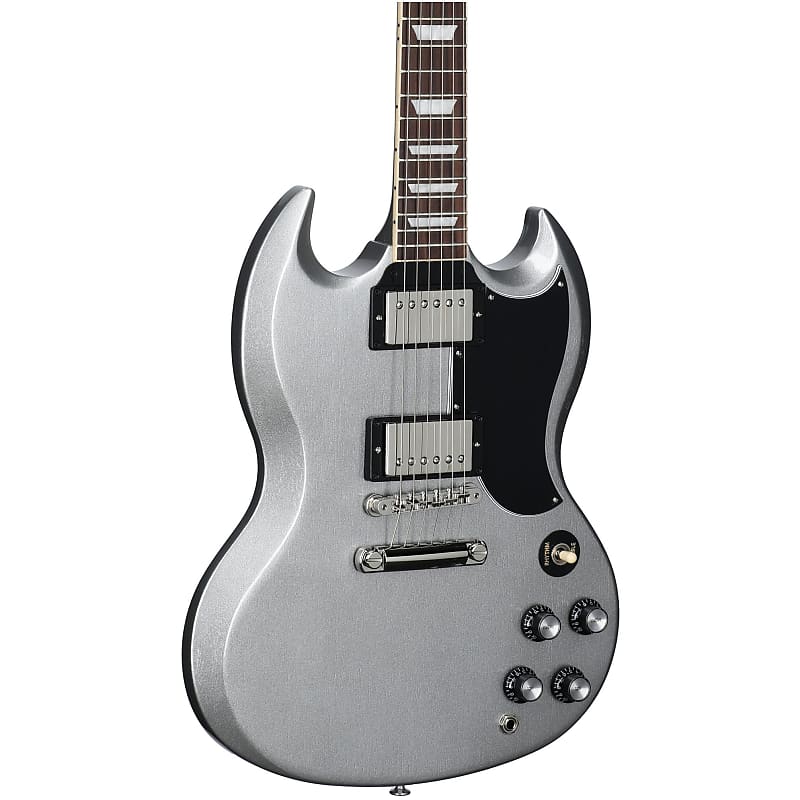 Gibson SG Standard '61 Custom Color Electric Guitar, Silver Metallic image 1