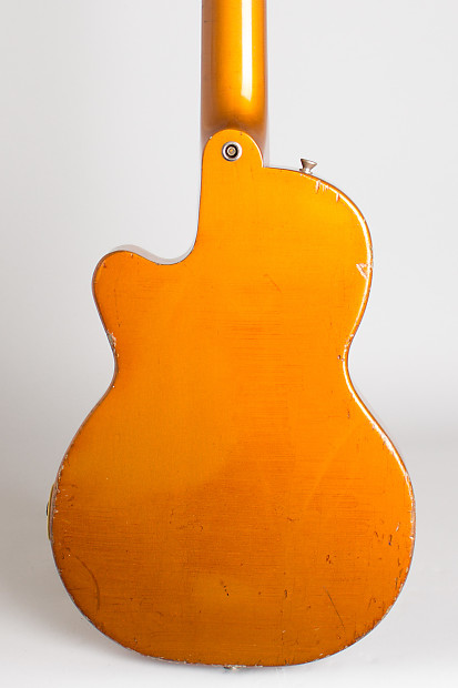 Kay K-142 Solid Body Electric Guitar, c. 1956, black hard