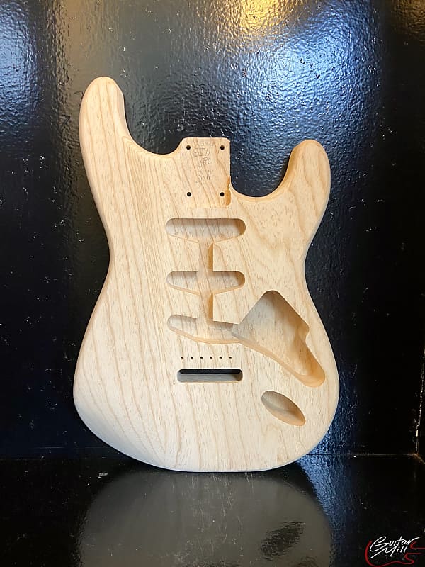 Guitar Mill S-Style Body / Ultra Light Swamp Ash (#GIN-2586) | Reverb