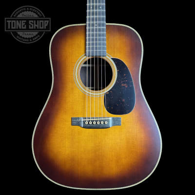 Martin Custom Shop D-28 Authentic 1937 Vintage Low Gloss w/Ambertone Burst w/Stage 1 Aging w/case for sale