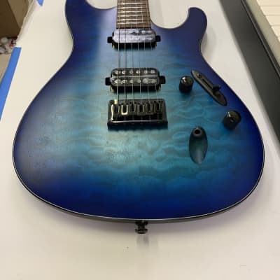 Ibanez S Series S621QM Sapphire Blue Flat SBF Electric Guitar B-Stock S621  QM | Reverb