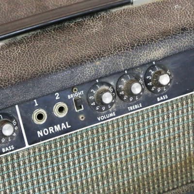 1965 Fender AB165 Bassman Amp Black Panel Vintage Original Piggyback Tube Amplifier Guitar Head image 5