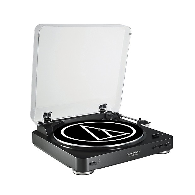 Audio-Technica AT-LP60USB Black Fully Automatic Belt Driven Turntable with USB image 1