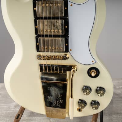 Gibson 1963 Les Paul SG Custom Reissue with Maestro Vibrola, Classic white | Demo image 7