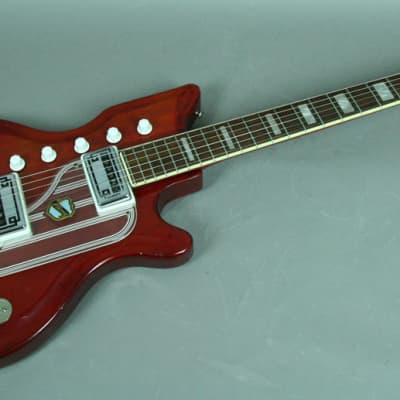 1962 National Westwood 77 Vintage Original Electric Guitar Red image 2