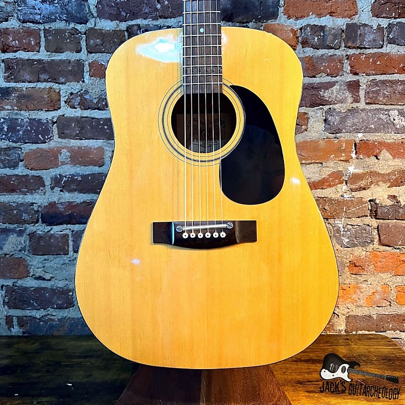 Kay KD28E MIK Acoustic Electric Guitar (1980s Natural)) Reverb