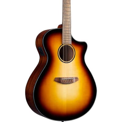 Breedlove Discovery S Concerto CE European Spruce-African Mahogany Acoustic-Electric Guitar Edge Burst for sale