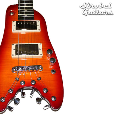 Strobel  Rambler Professional Travel Guitar - Cherry Sunburst image 3