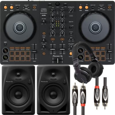 Pioneer DDJ-FLX4 DJ Controller w/ JBL 306P Monitors & Stereo
