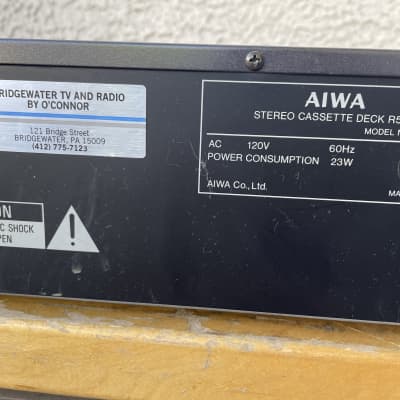 Vintage AIWA R550 Stereo Cassette Deck Sold As Is For Parts image 10