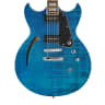 Reverend Manta Ray 290 Semi-Hollow Guitar - Turquoise Flame Maple
