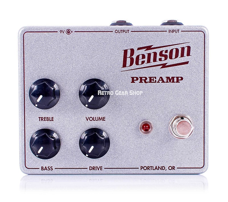 Benson Amps Preamp Silver Sparkle Oxblood Limited Edition Custom image 1