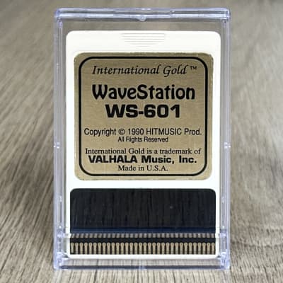 Korg Wavestation Voice ROM Data Card // Valhala WS-601 International Gold // Ultra Rare!!